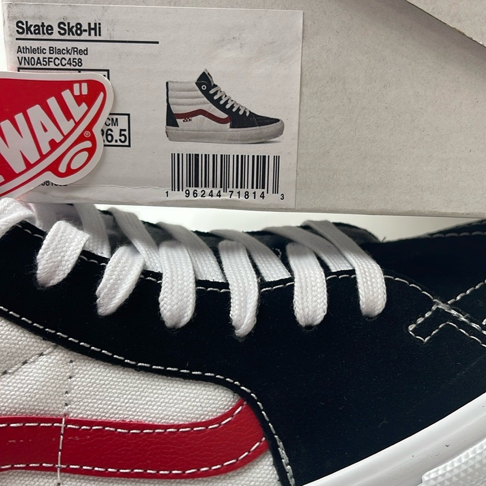 Vans Women’s Skate Sk8-Hi
Athletic Black/Red
VN0A5FCC458 Sneakers - Picture 16 of 16